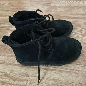 UGG Black Fleece-Lined Boots